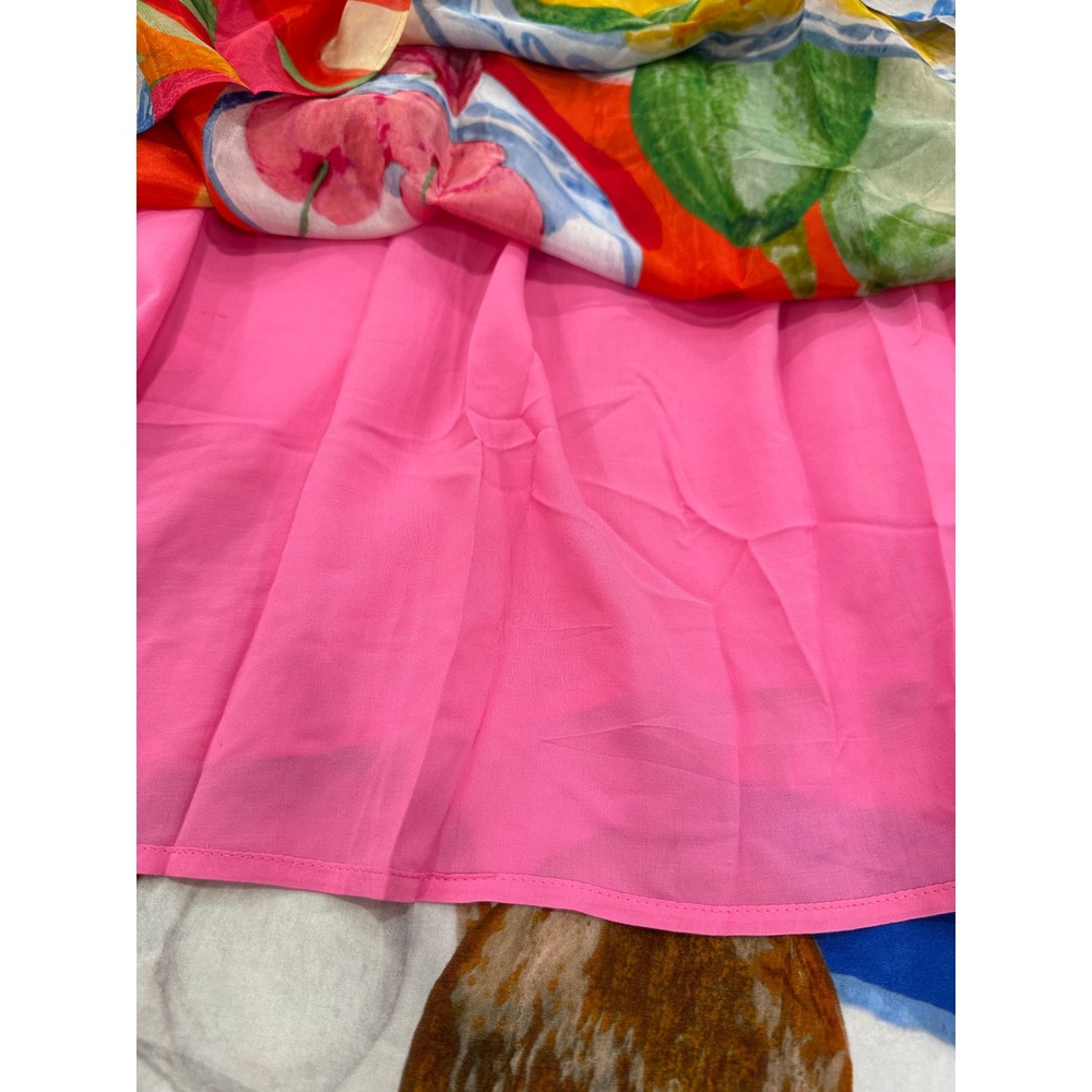 NWT FARM Rio Summer Picnic Macrame Yoke Maxi Dress M Tropical Boho - Picture 13 of 16